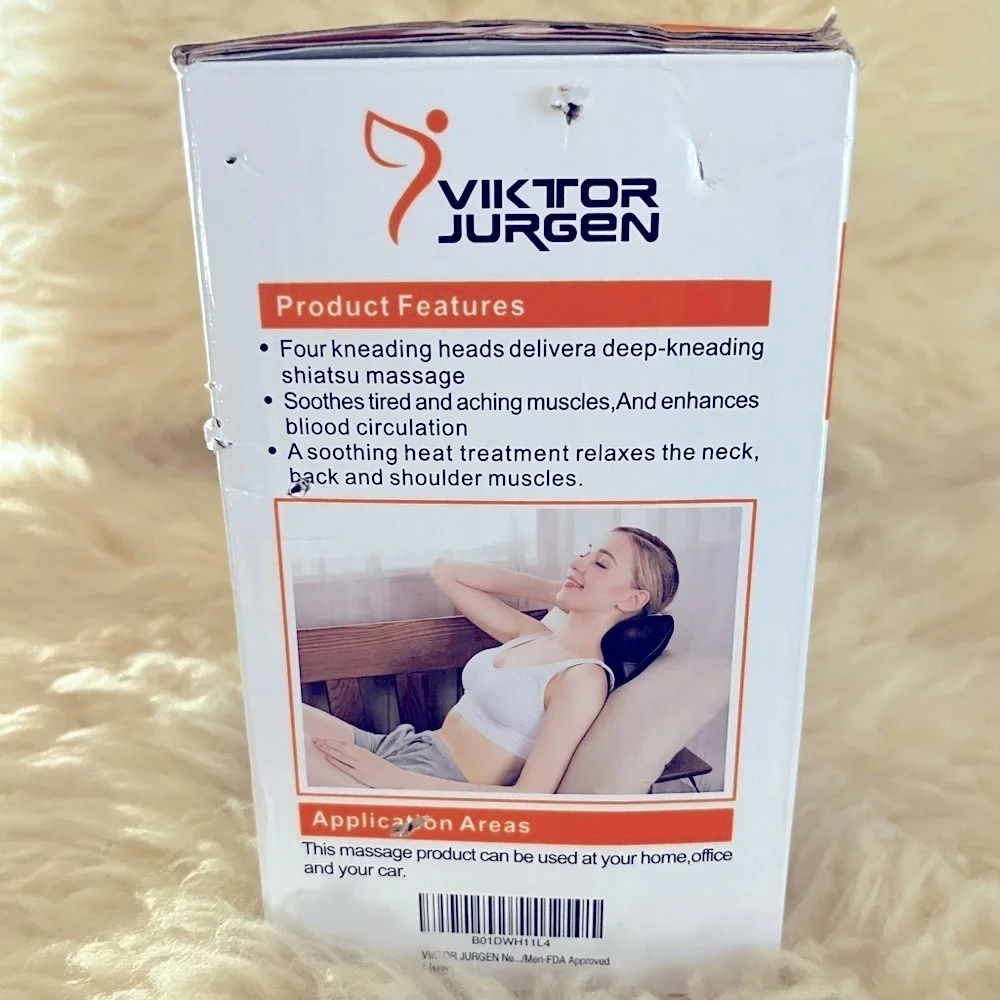 NWT Shiatsu Massage Pillow Travel/Home
